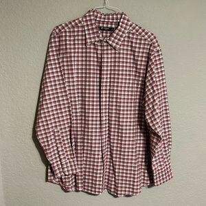 Daniel Cremieux Long-Sleeve Button Down Shirt, Size XL, Pink/Blue/White